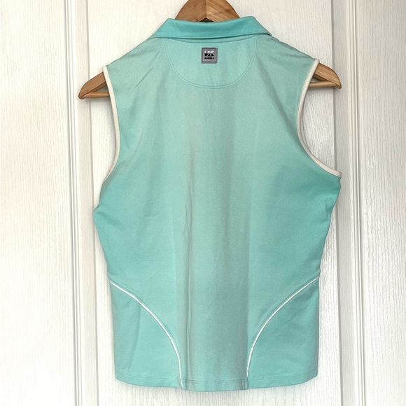 Annika Cutter & Buck Sleeveless Golf Polo Shirt Quarter Zip Activewear Size S - Picture 4 of 14